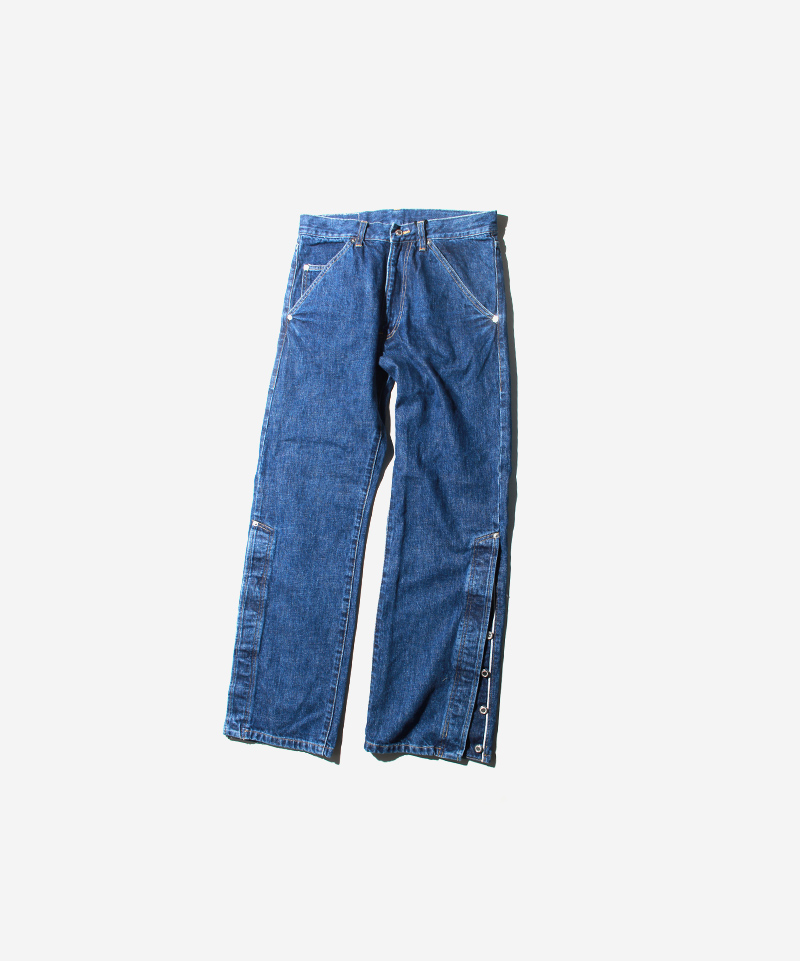 APOCRYPHA FLYSIDE DENIM PANTS BLUE - Mens 魅力的な APOCRYPHA.FLYSIDE DENIM BLUE PANTS デニム/ジーンズ
