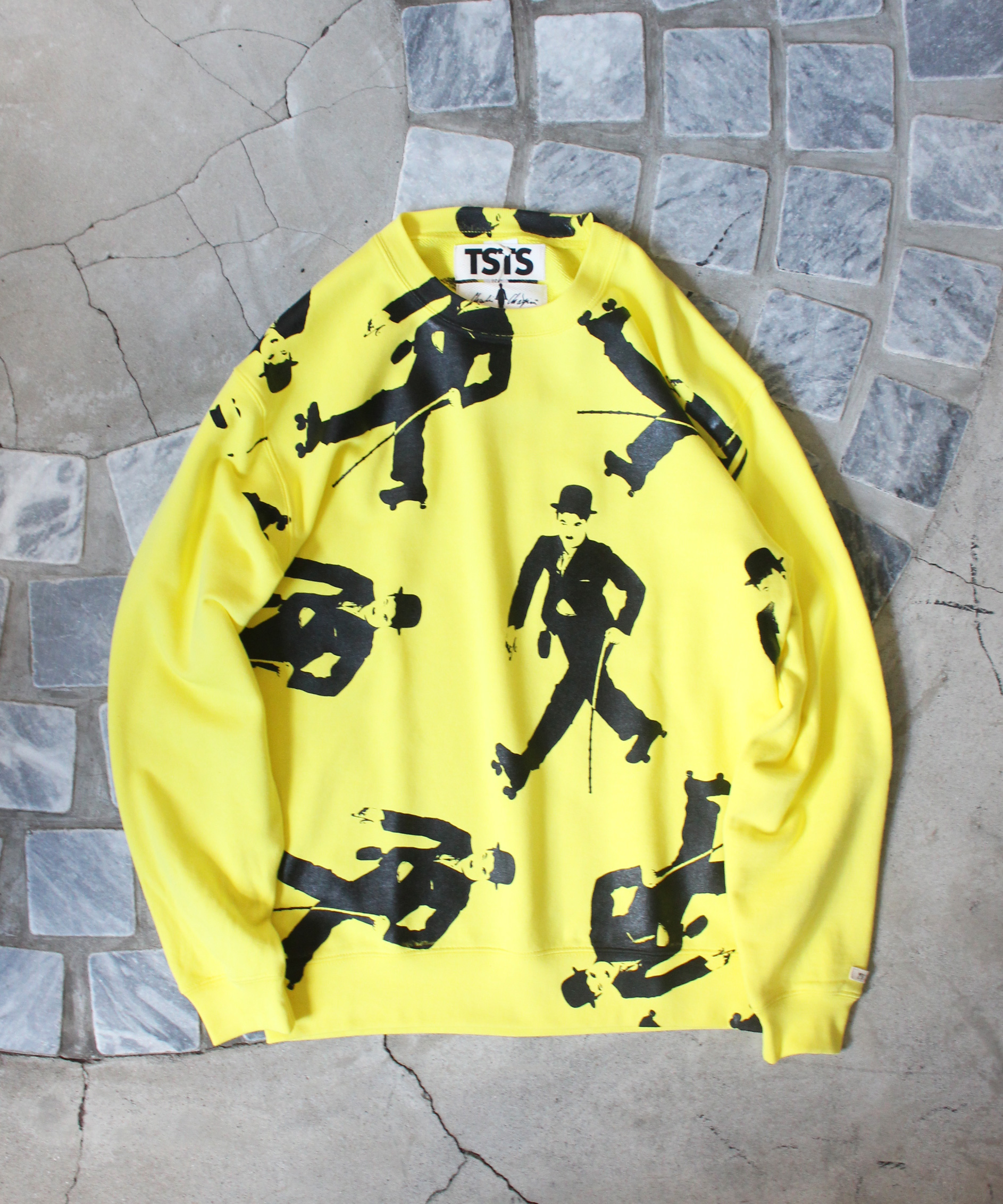 TSTS CHARLIE CHAPLIN SWEAT SHIRT YELLOW - Mens