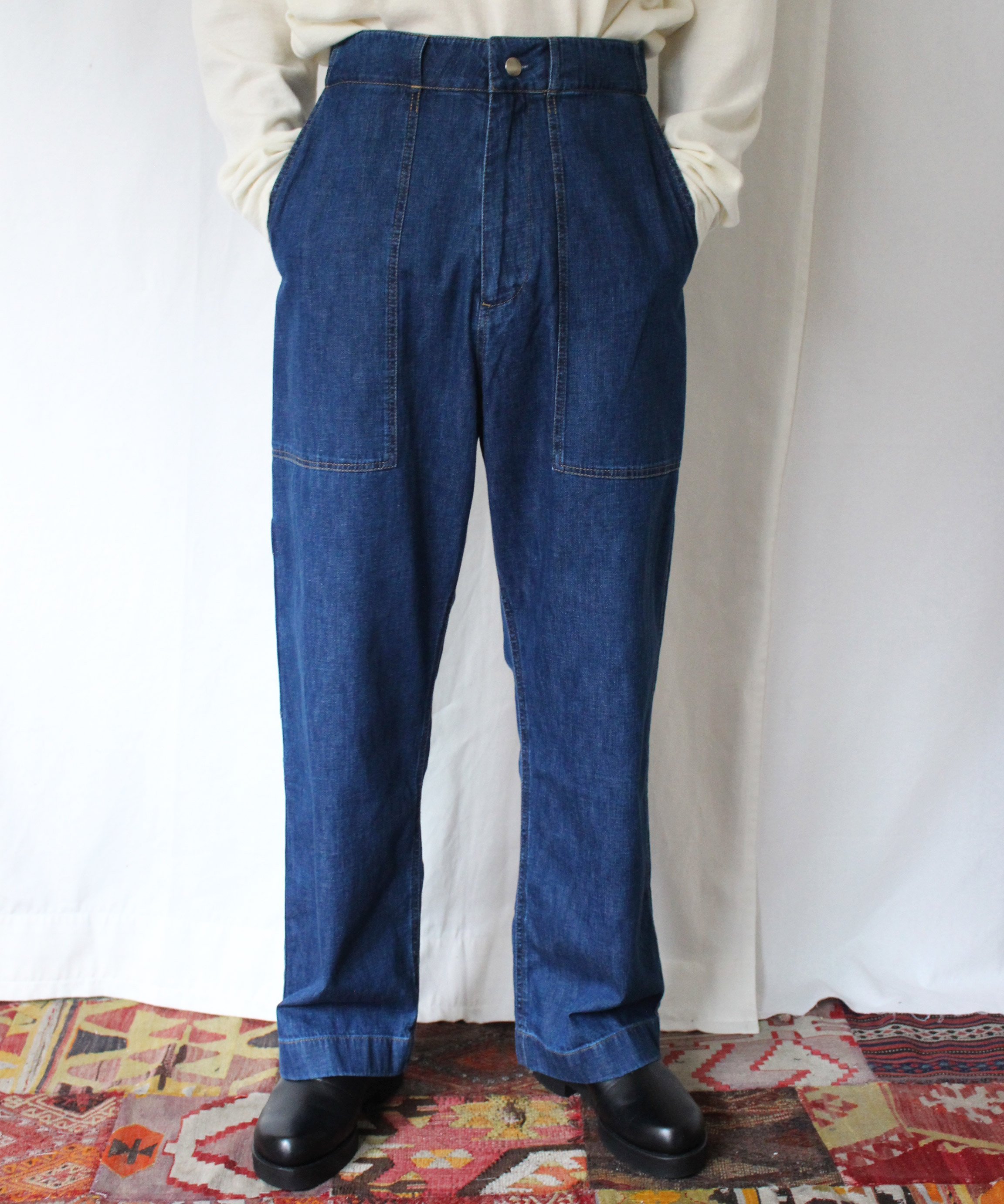 STUDIO NICHOLSON STRATA SNM- INDIGO WASH - Mens | rroomm