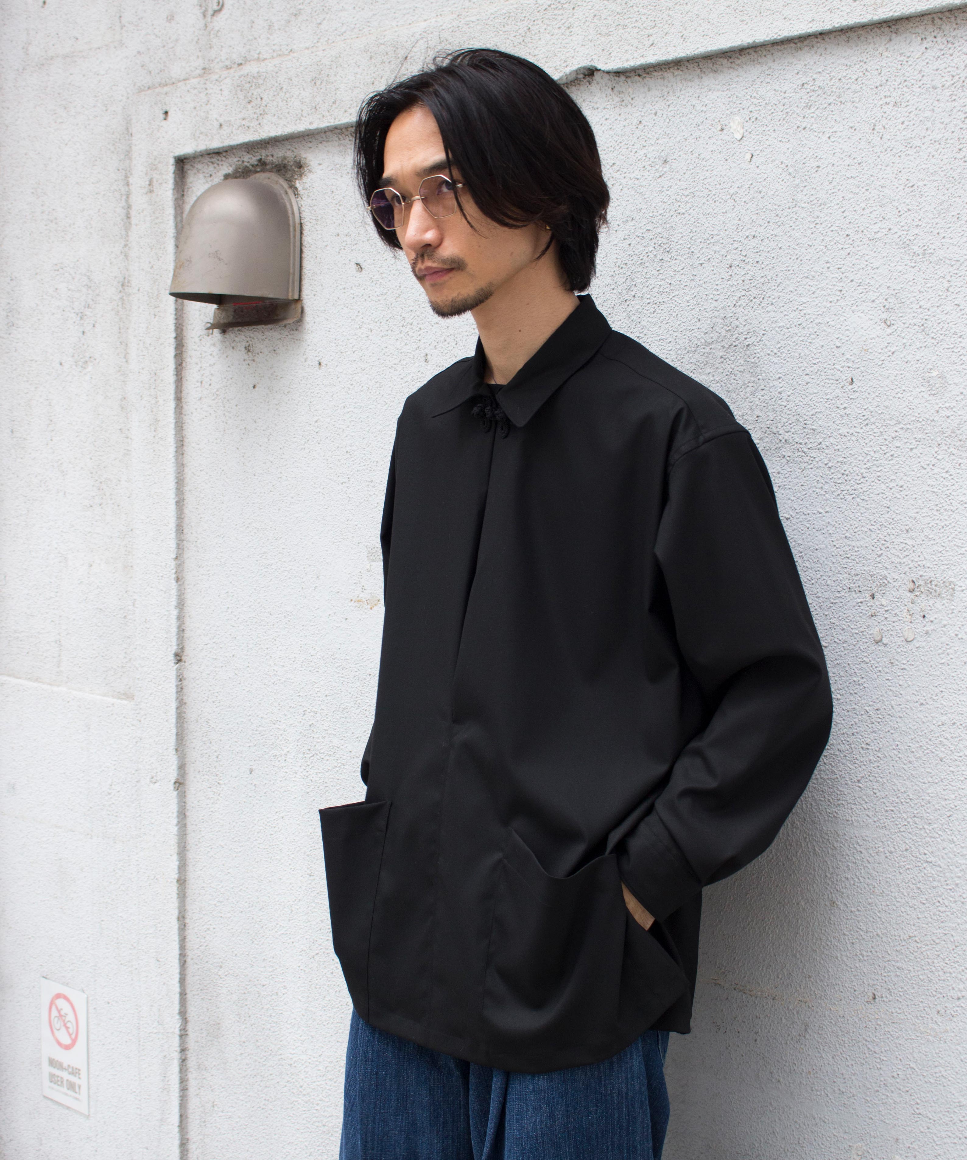 NEZU YO-HINTEN [rroomm exclusive]ATELIER SMOCK BLACK - Mens