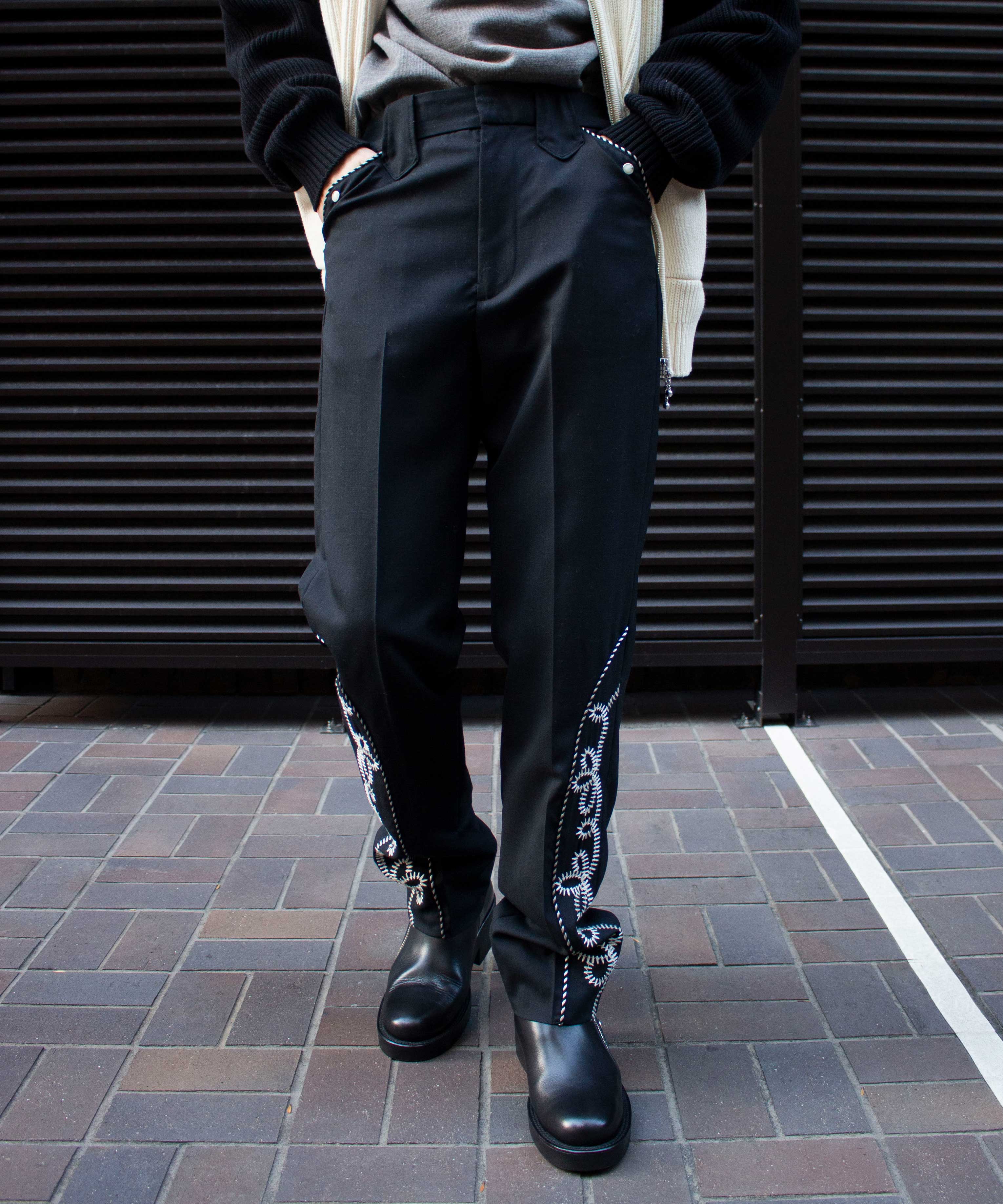 美品DAIRIKU EMBROIDERY WESTERN WIDE SLACKS 【公式通販】