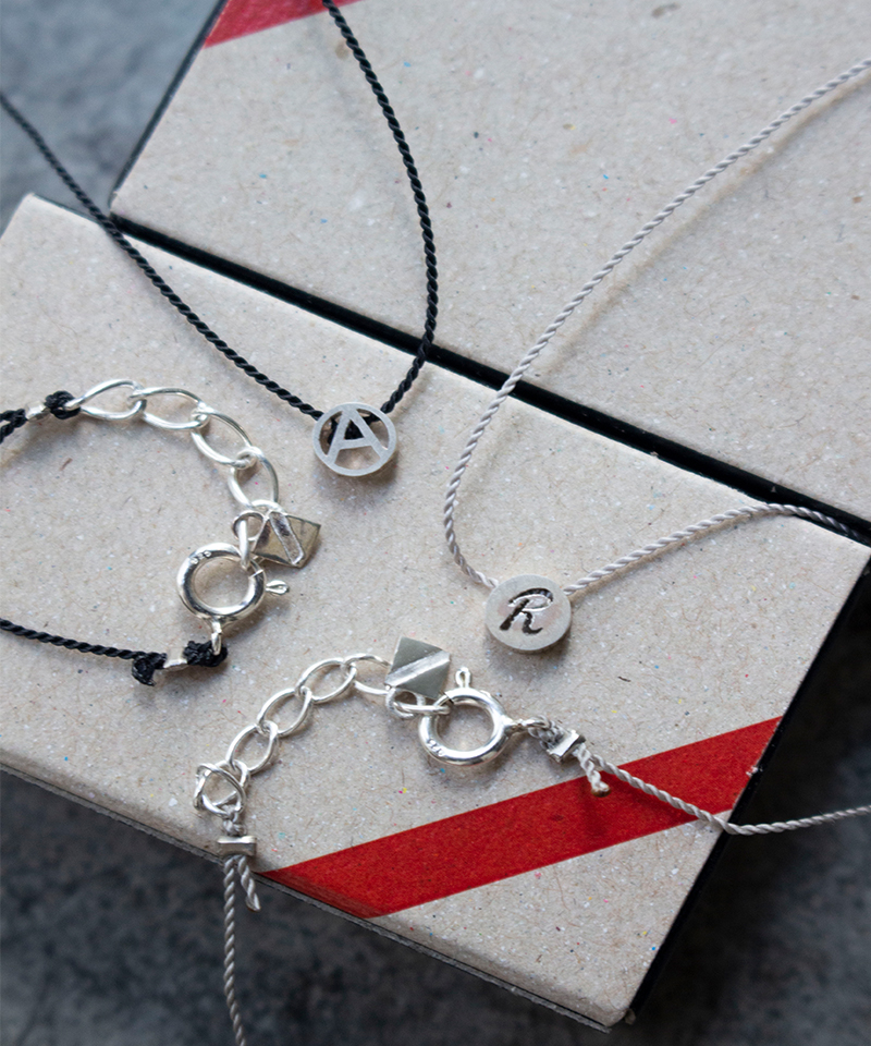 PHINGERIN TINY NECKLACE B:GREY - Mens | rroomm onlinestore