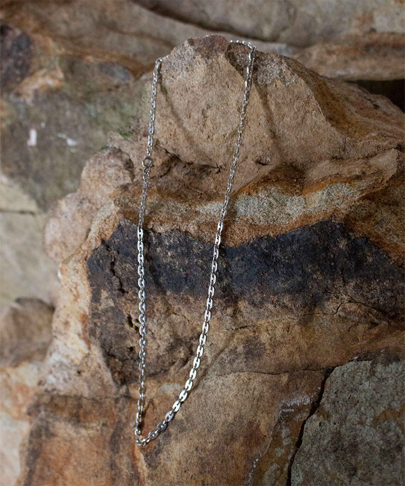 Daniel et Lili 60's vintage pignose chain necklace silver - Mens