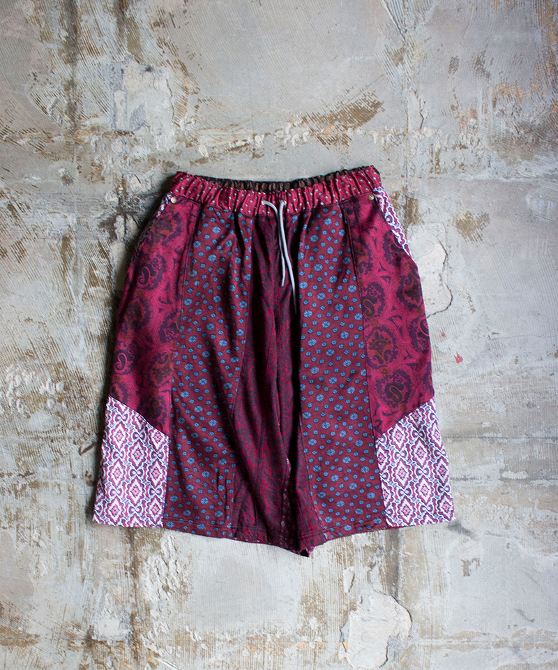 CHANGES[exclusive] yass remake pajama shorts-B red mix - Mens