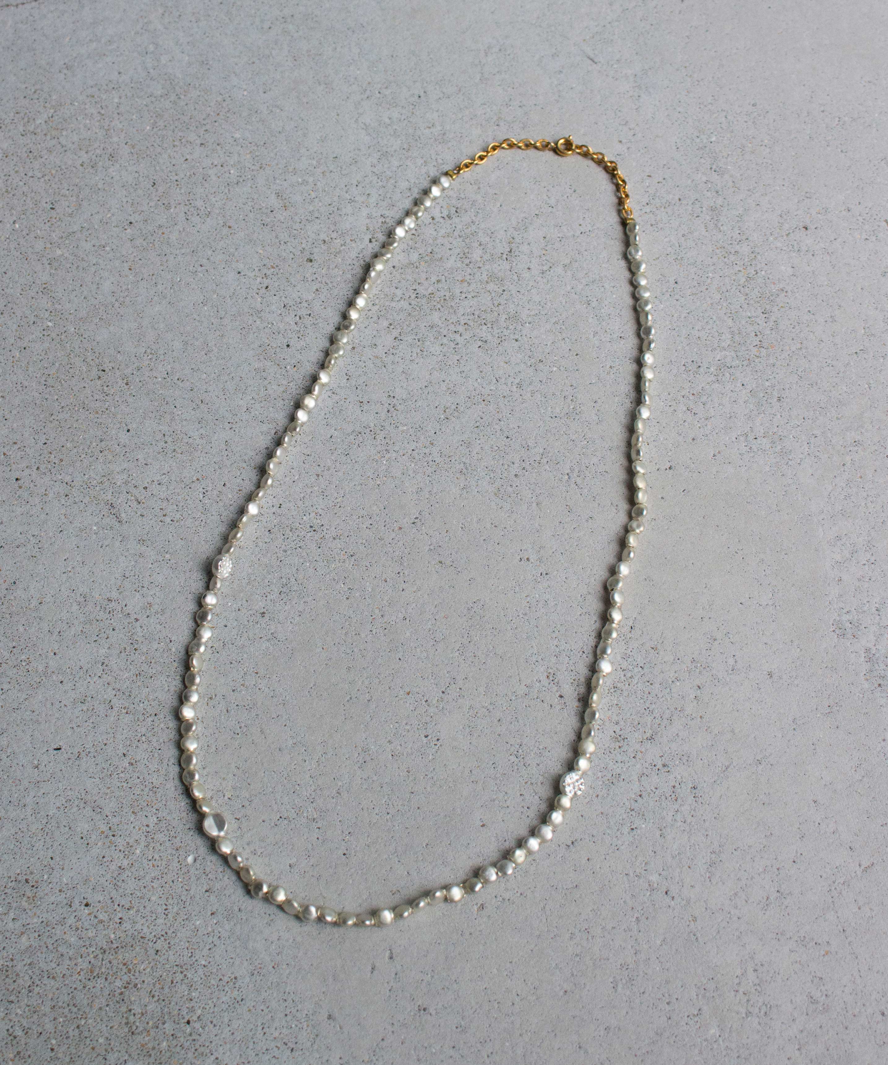 Daniel et Lili 40's vintage verre souffle necklace pearl - Mens
