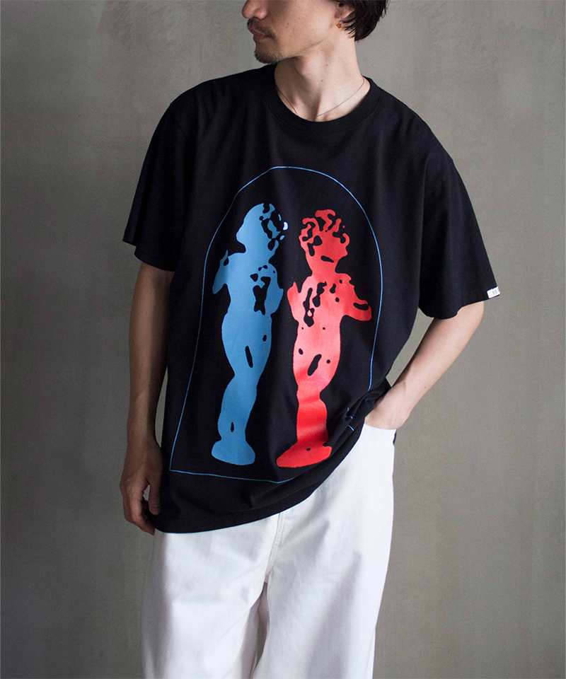 TSTS LEFT AND RIGHT T-SHIRT BLACK ECOCYCLE - Mens