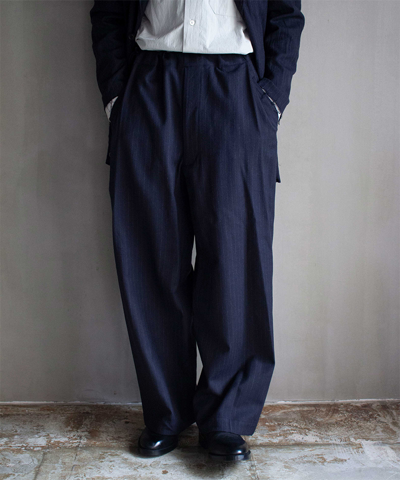 ANTHEM A FLANNEL NO-BRAINTER PANTS NAVY STRIPE - Mens
