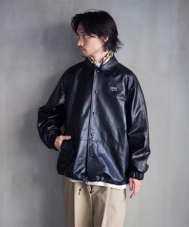beautiful people lamb leather coach jacket black - Mens