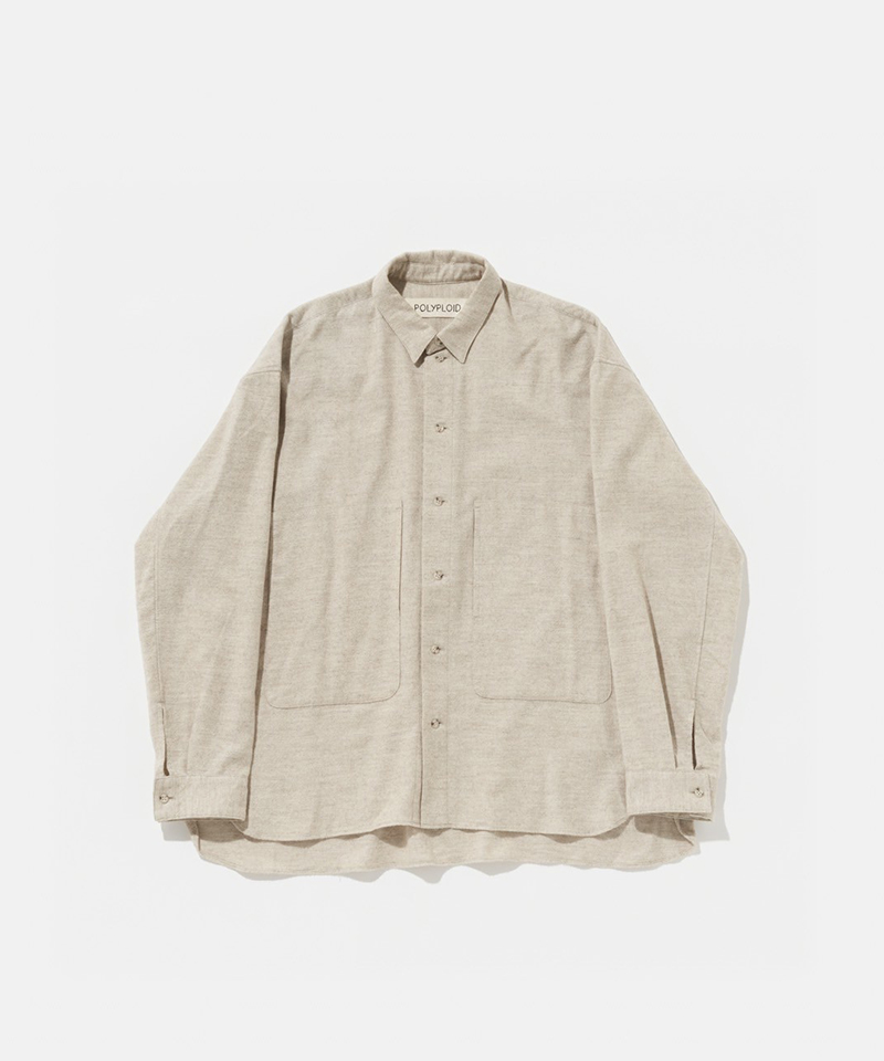 POLYPLOID SHIRT JACKET C NATURAL - Mens