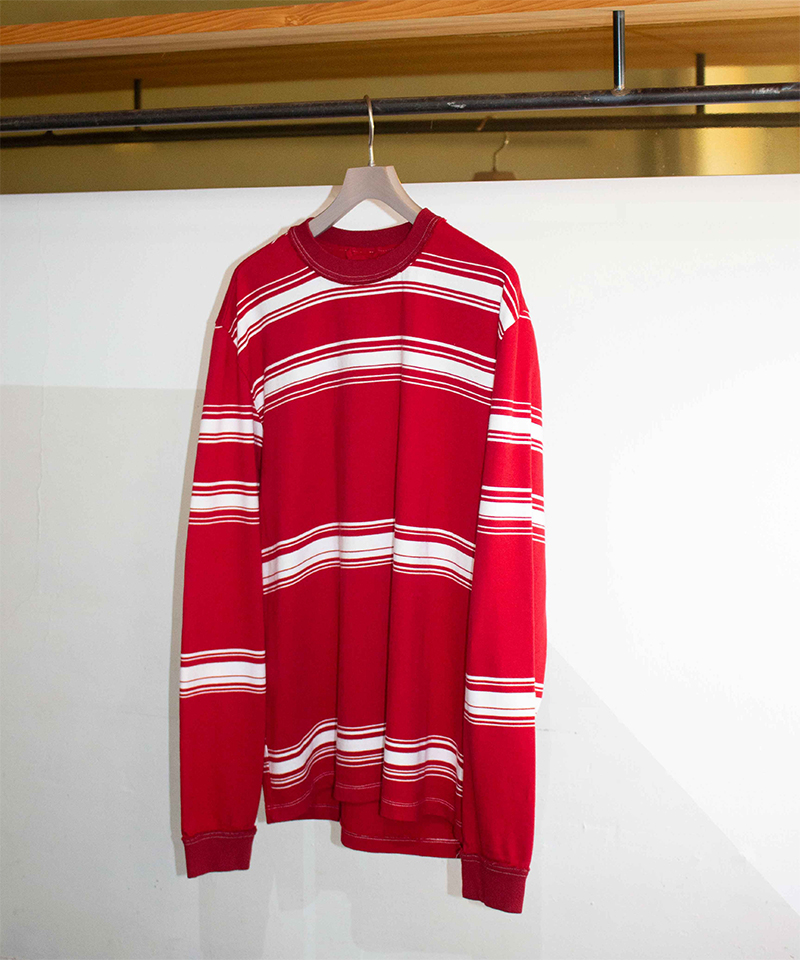 CAMIEL FORTGENS BIG TEE LS RED/WHITE - Mens