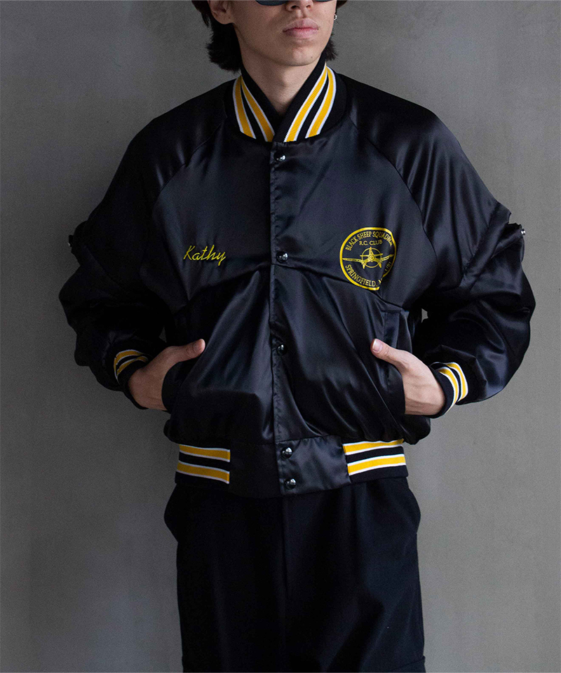 77circa circa make removable sleeves nylon award jacket-C assort - Mens