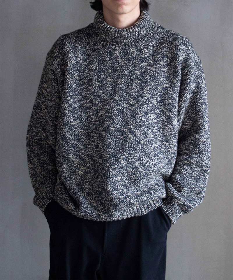 reverve turtleneck sweater IVORY/GRAY - Mens