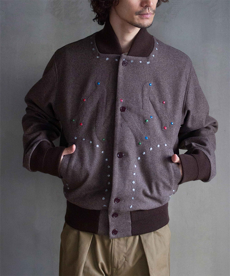 NAM NM Jumper-Gel Studs Brown - Mens | rroomm onlinestore（ルーム