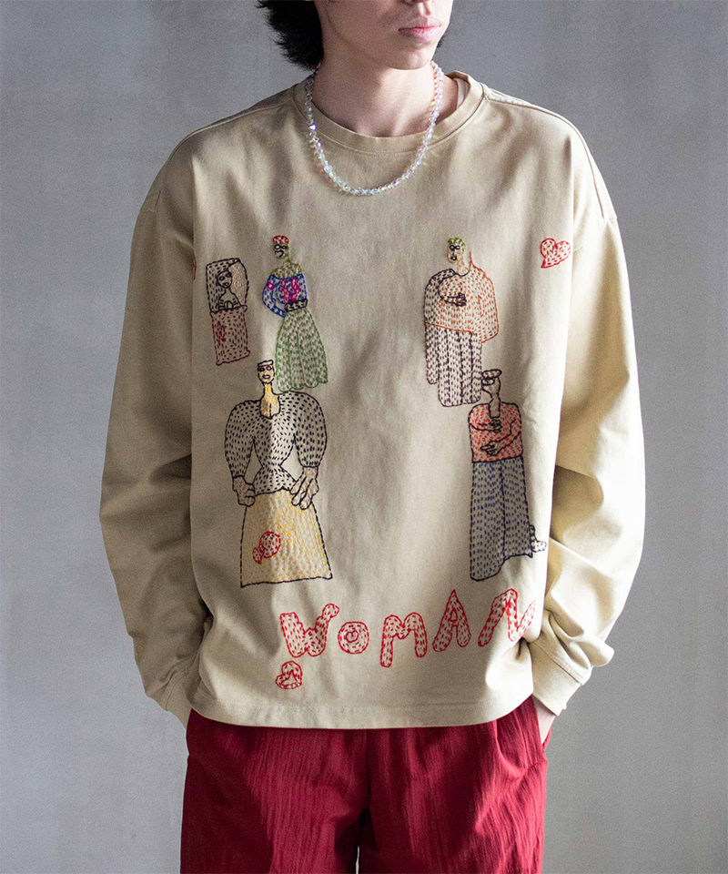 GLASS CYPRESS LA Woman T-Shirt Sand - Mens