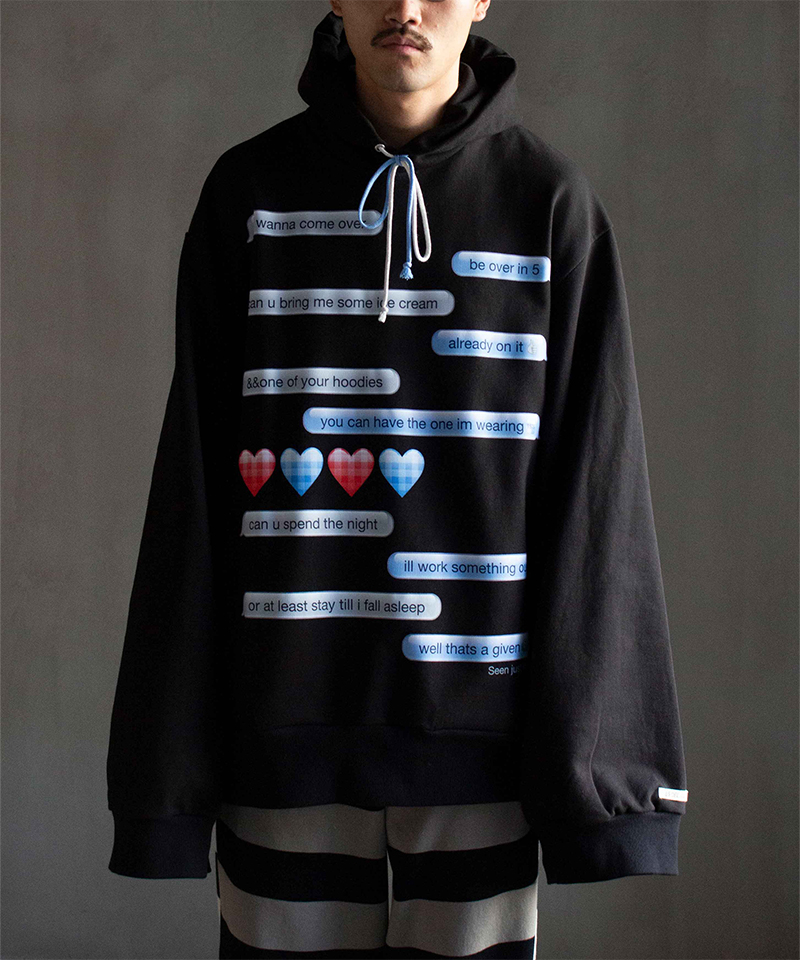 トップス [TSTS] BAGGY HOODIE LOVERS DM ON TSTS BAGGY HOODIE LOVERS DM ON WHITE - Mens | rroomm