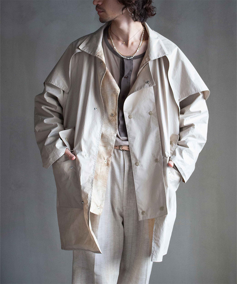 ANTHEM A BACK CONSCIOUS RIDING ST COAT BEIGE - Mens