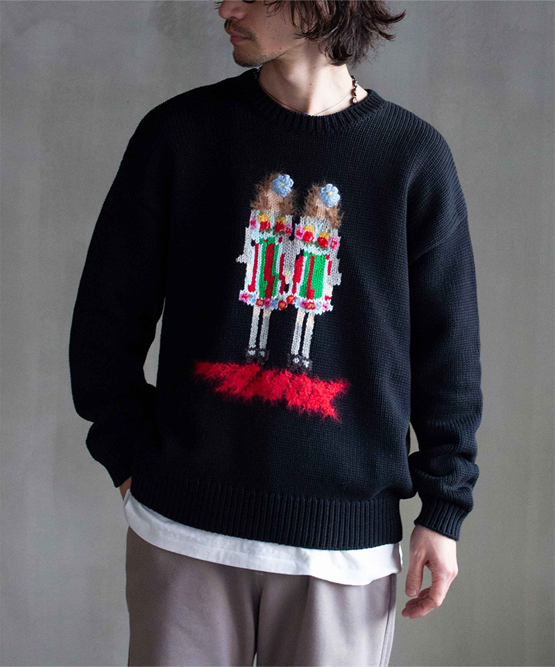 amok TWINS KNIT BLACK - Mens