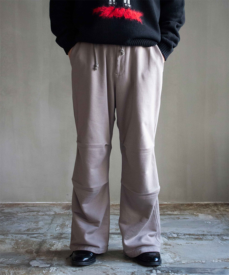MATSUFUJI Wide Sweat Pants GREIGE - Mens