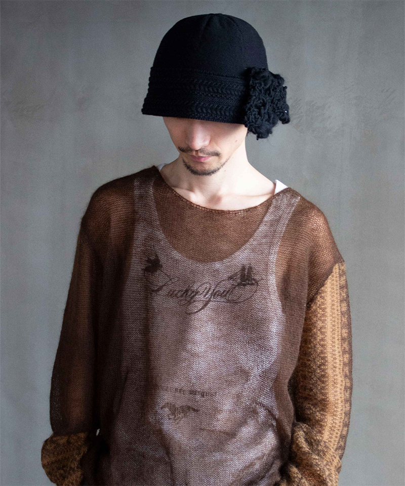 KAKAN [rroomm exclusive]Sailor Knit Hat  BLACK - Mens