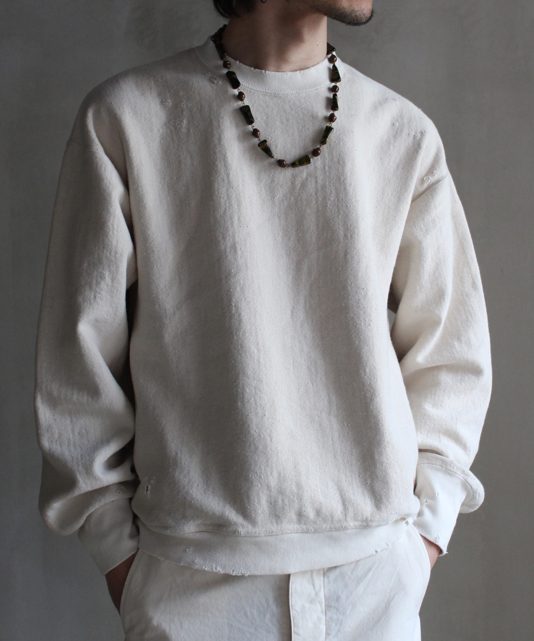 PERS PROJECTS CREW DAMEGE TRAINER ANTIQUE CLOUDY WHITE - Mens