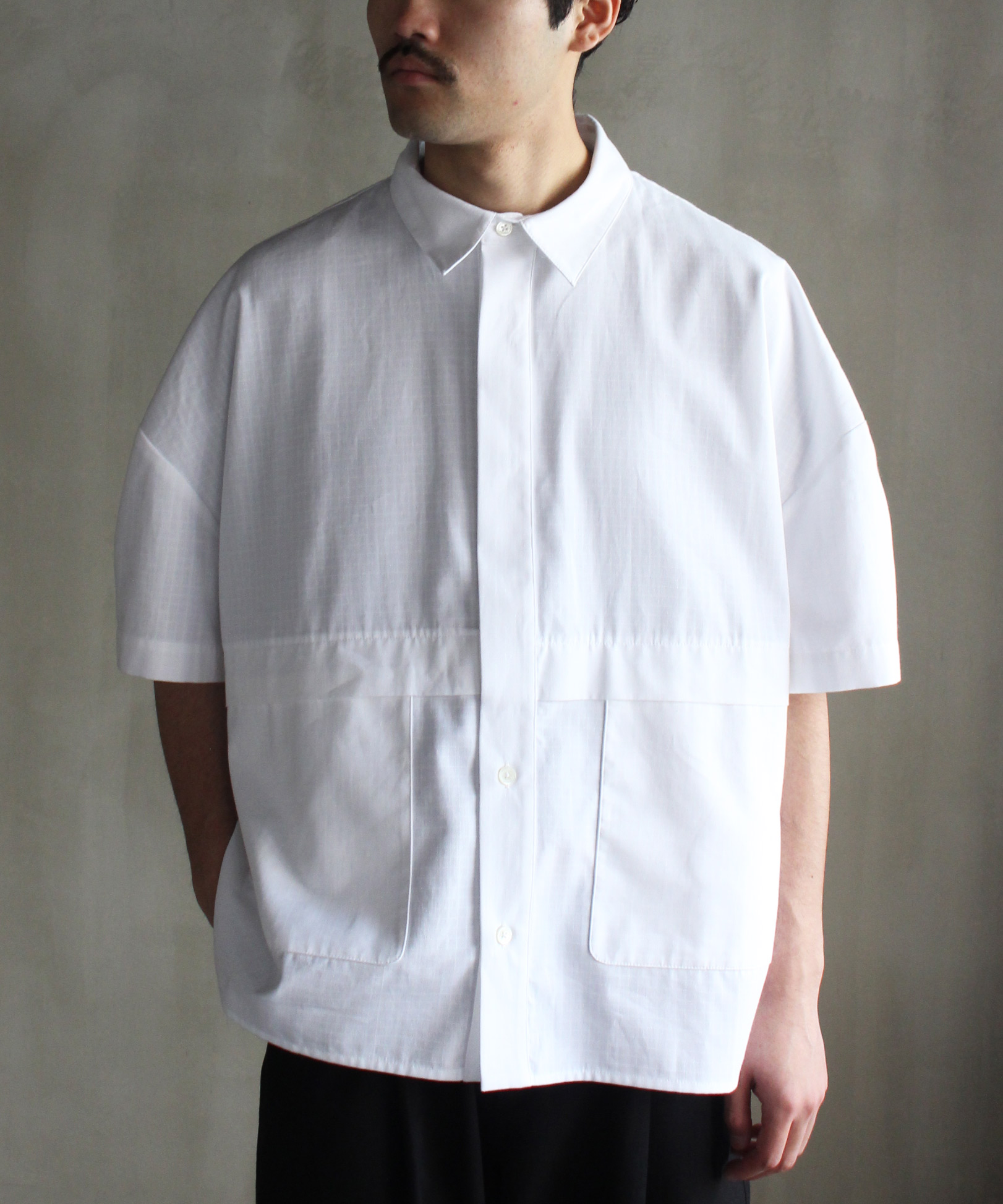 QUILP MARSH Shirts WHITE RIPSTOP - Mens