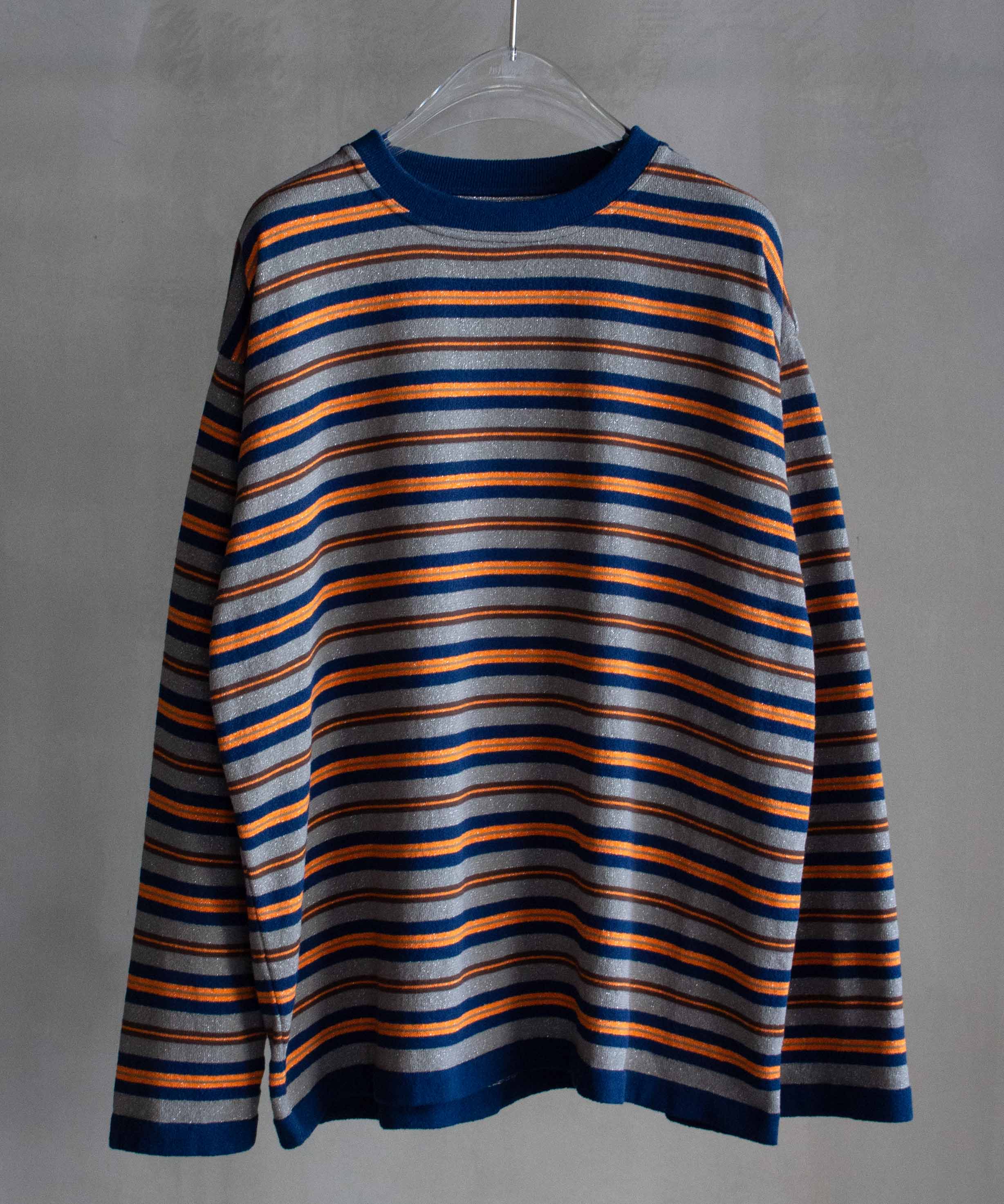 crepuscule EX BORDER PULL OVER NAVY/ORANGE - Mens