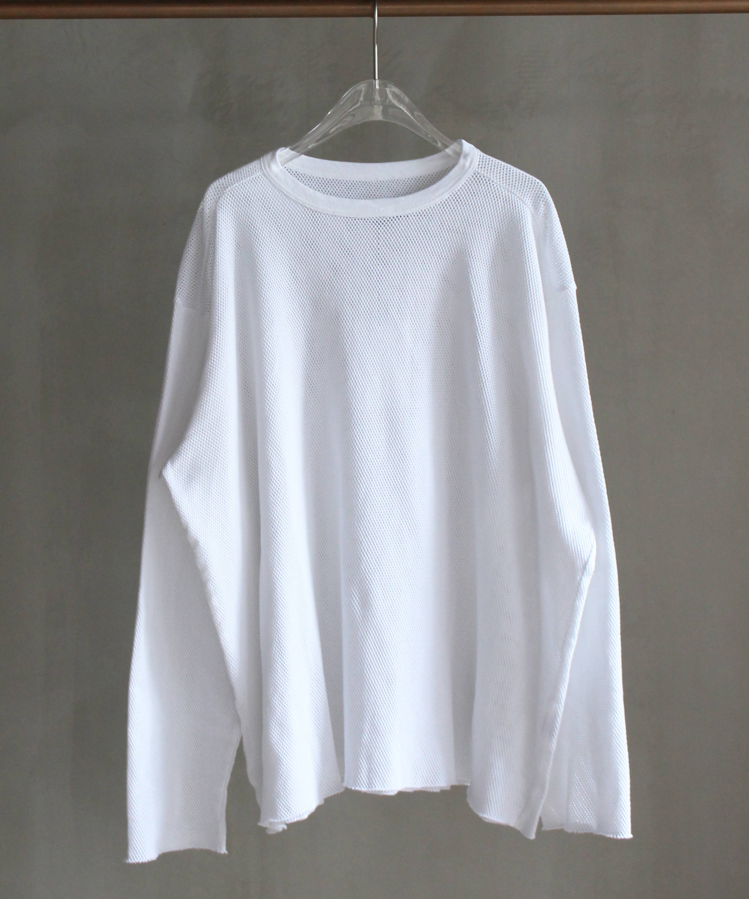 ANDER MESH LS TEE OFF WHITE -