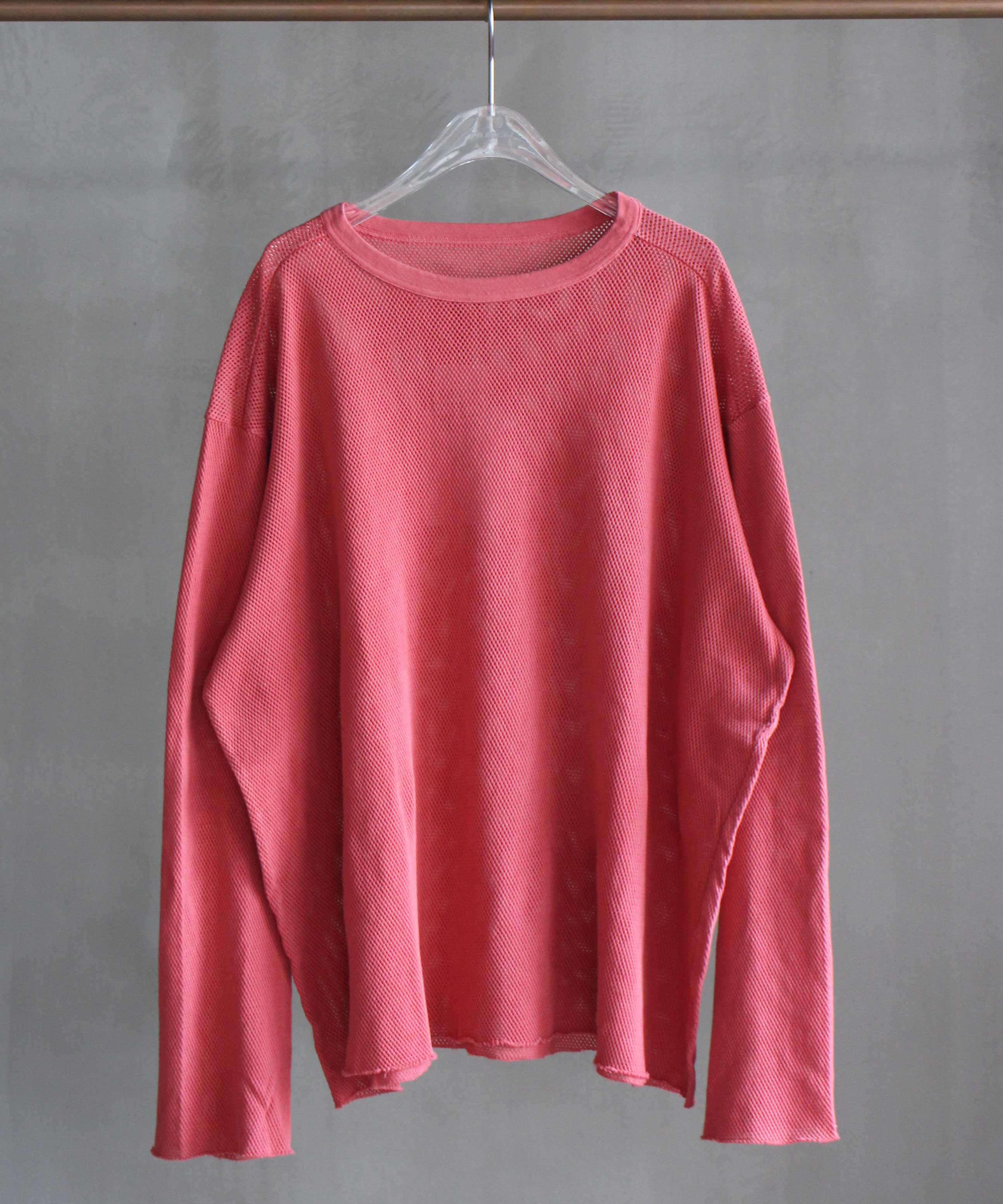 ANDER MESH LS TEE SHABBY RED -