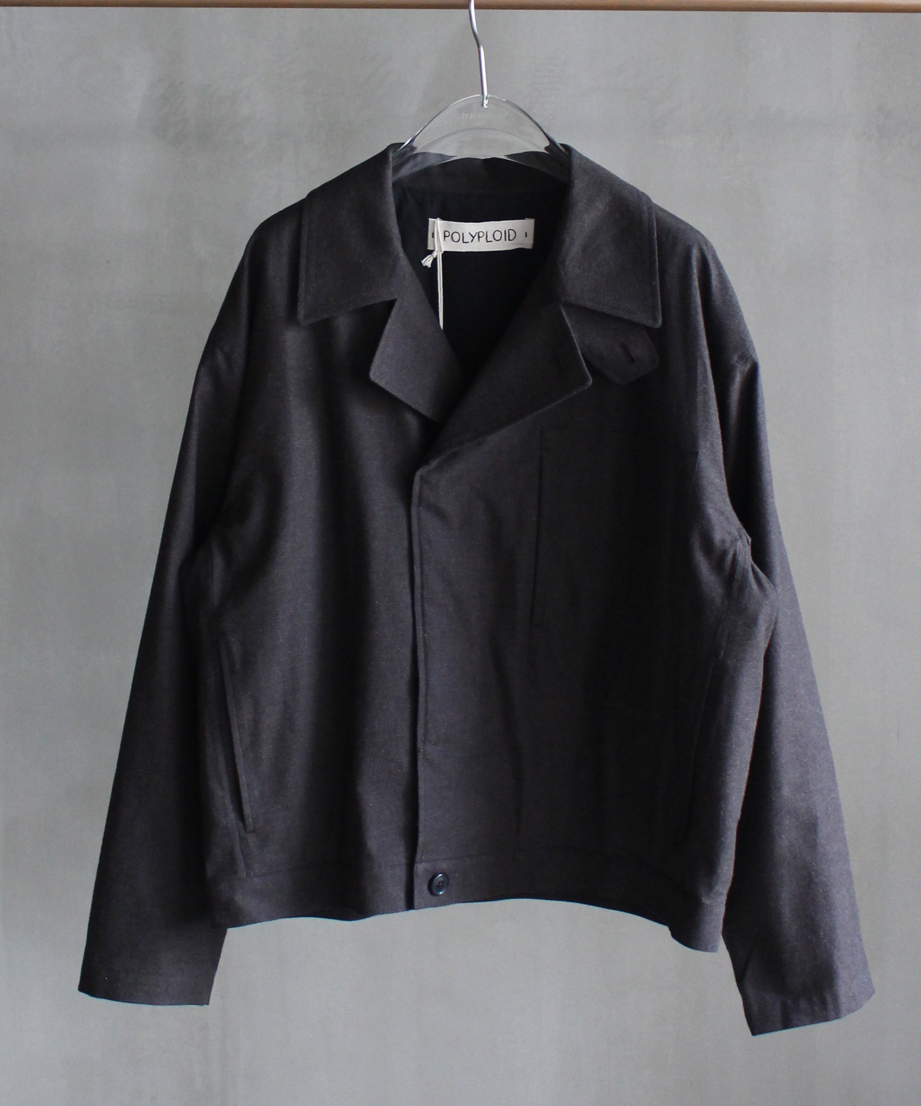 POLYPLOID MARINE JACKET C CHARCOAL -
