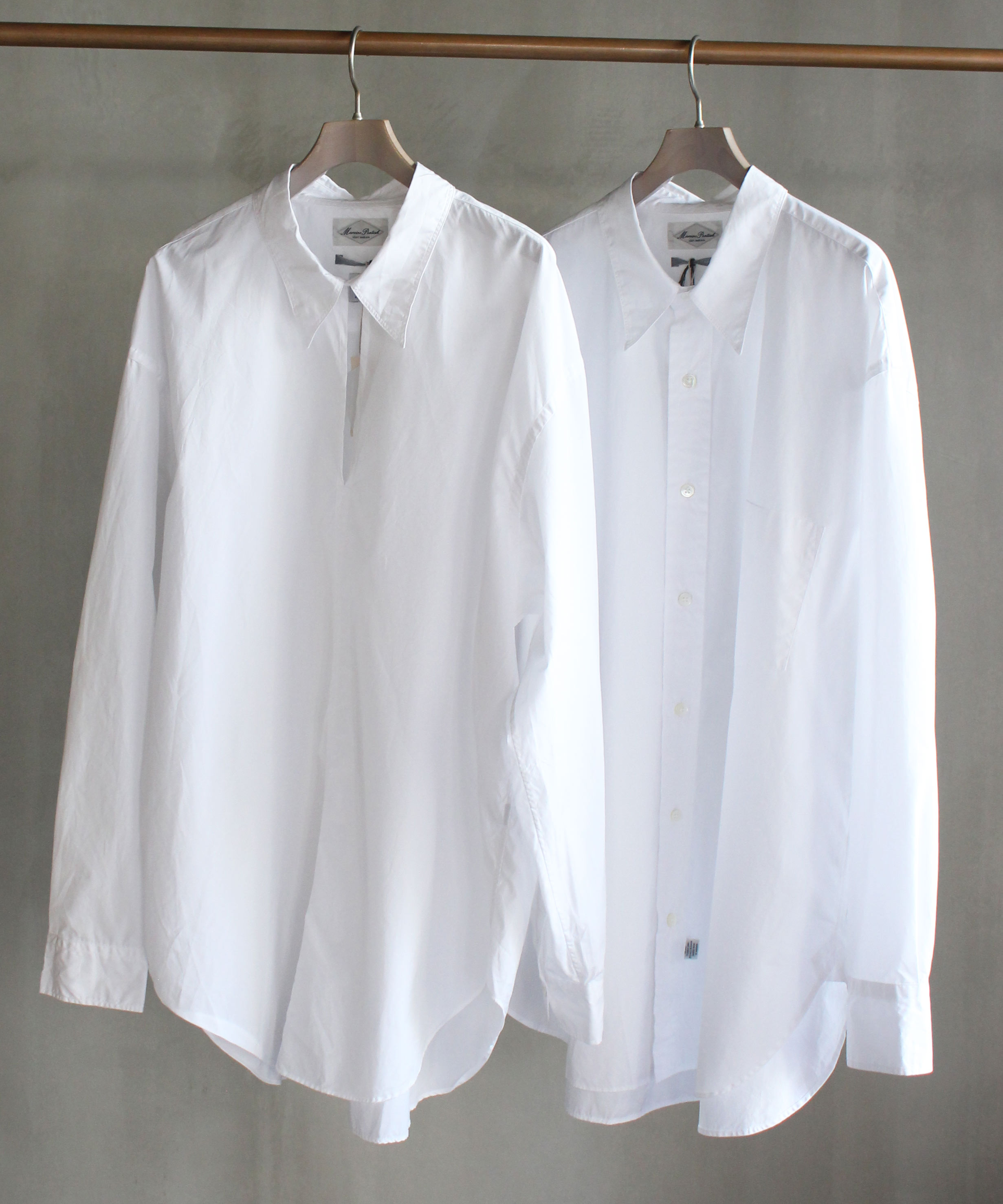 Marvin Pontiak Skipper SH/3 Button Regular Collar SH -THOMAS MASON White -