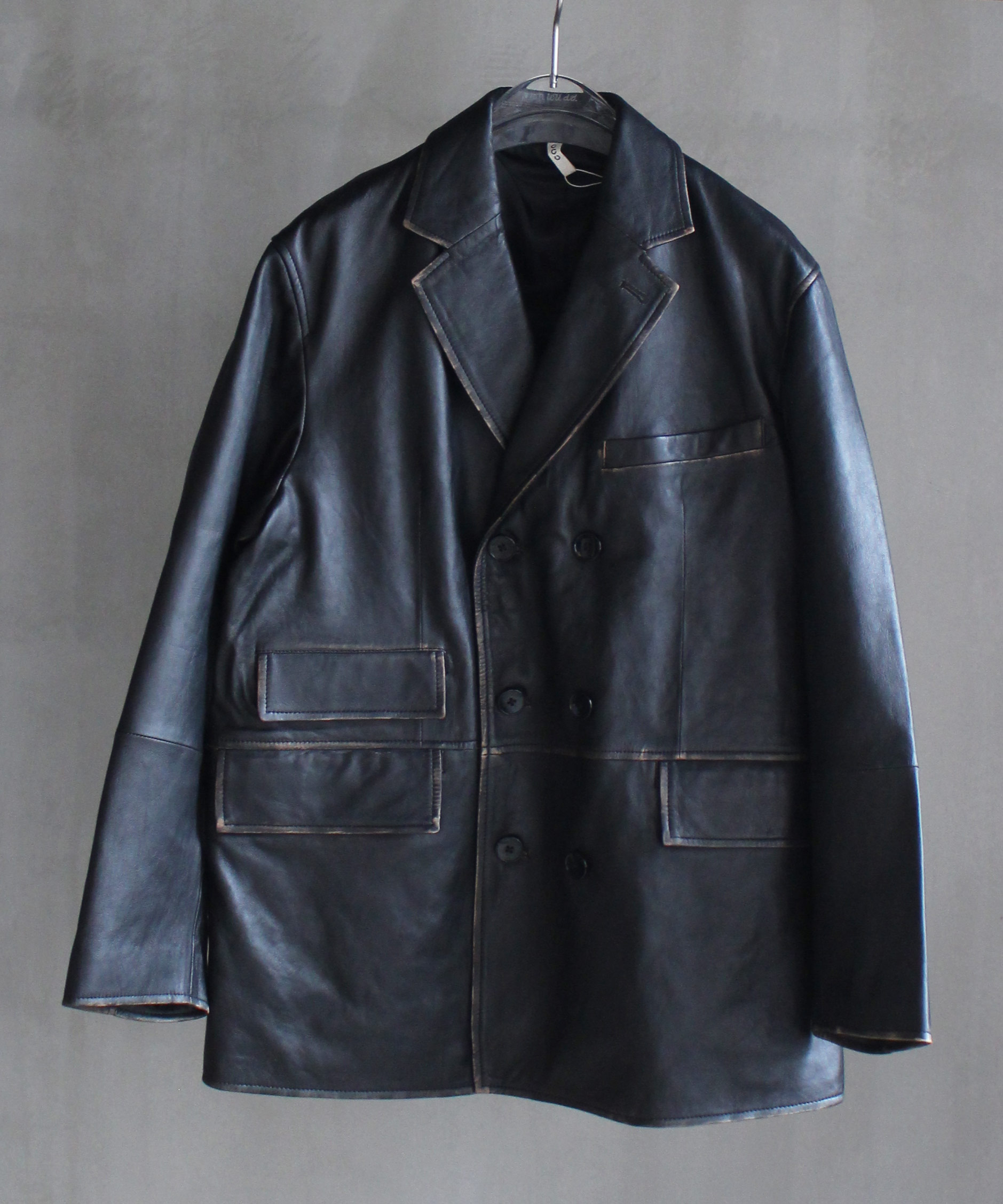 CCU DOUBLE BREASTED JKT BLACK -