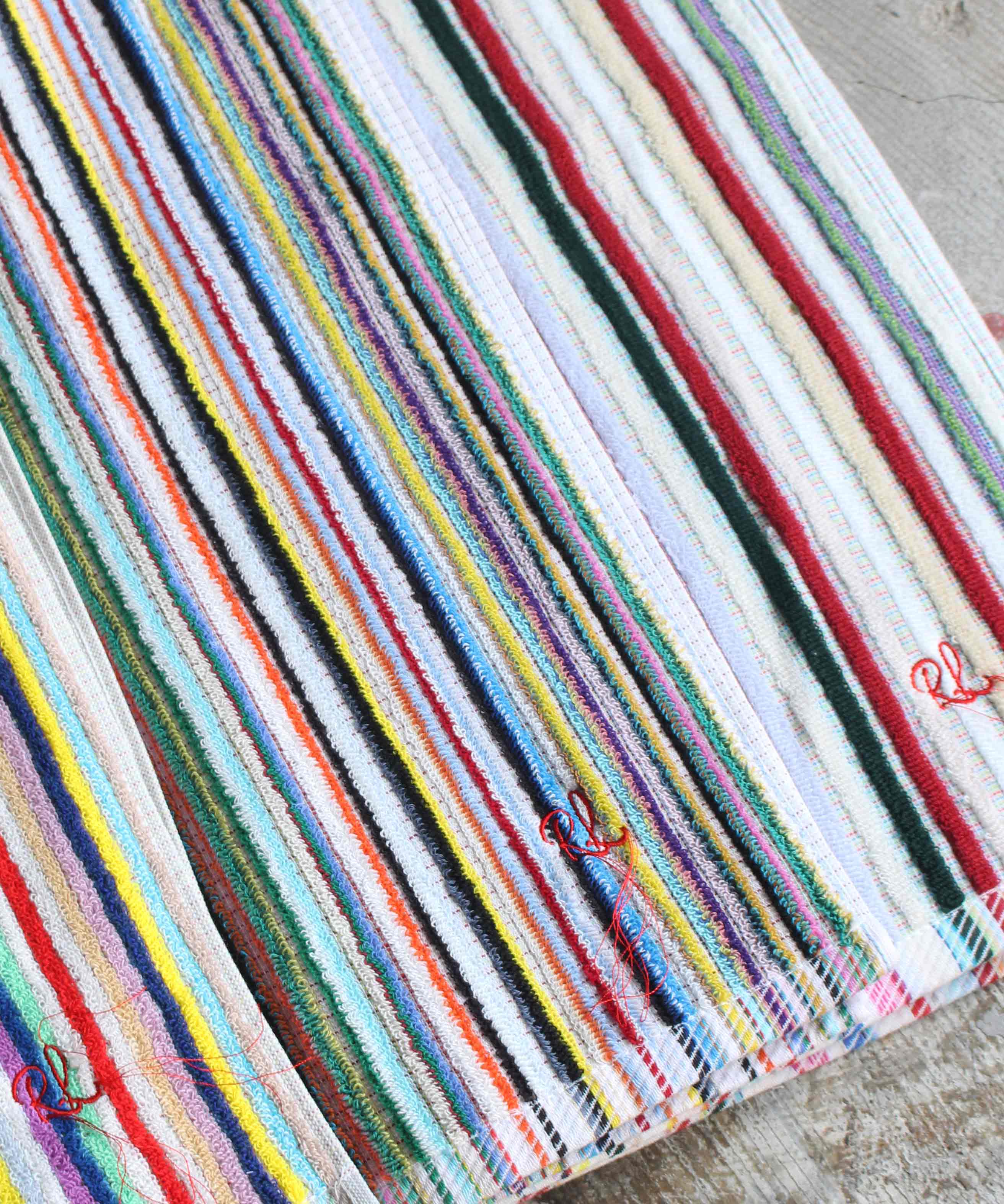 RL MULTI COLOR STRIPE TOWEL   -