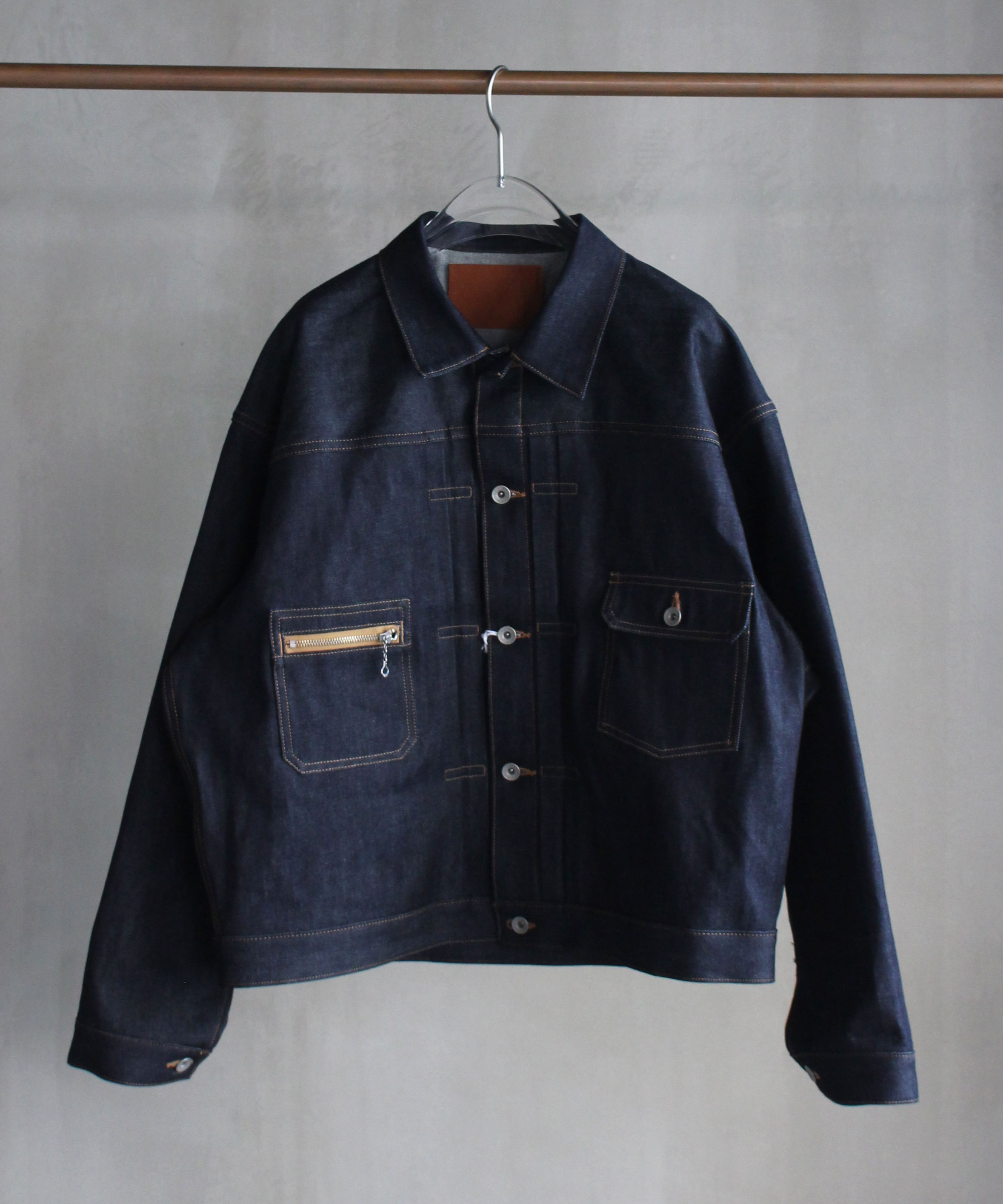 DAIRIKU "Rigid" 2PKT Denim Jacket Indigo -