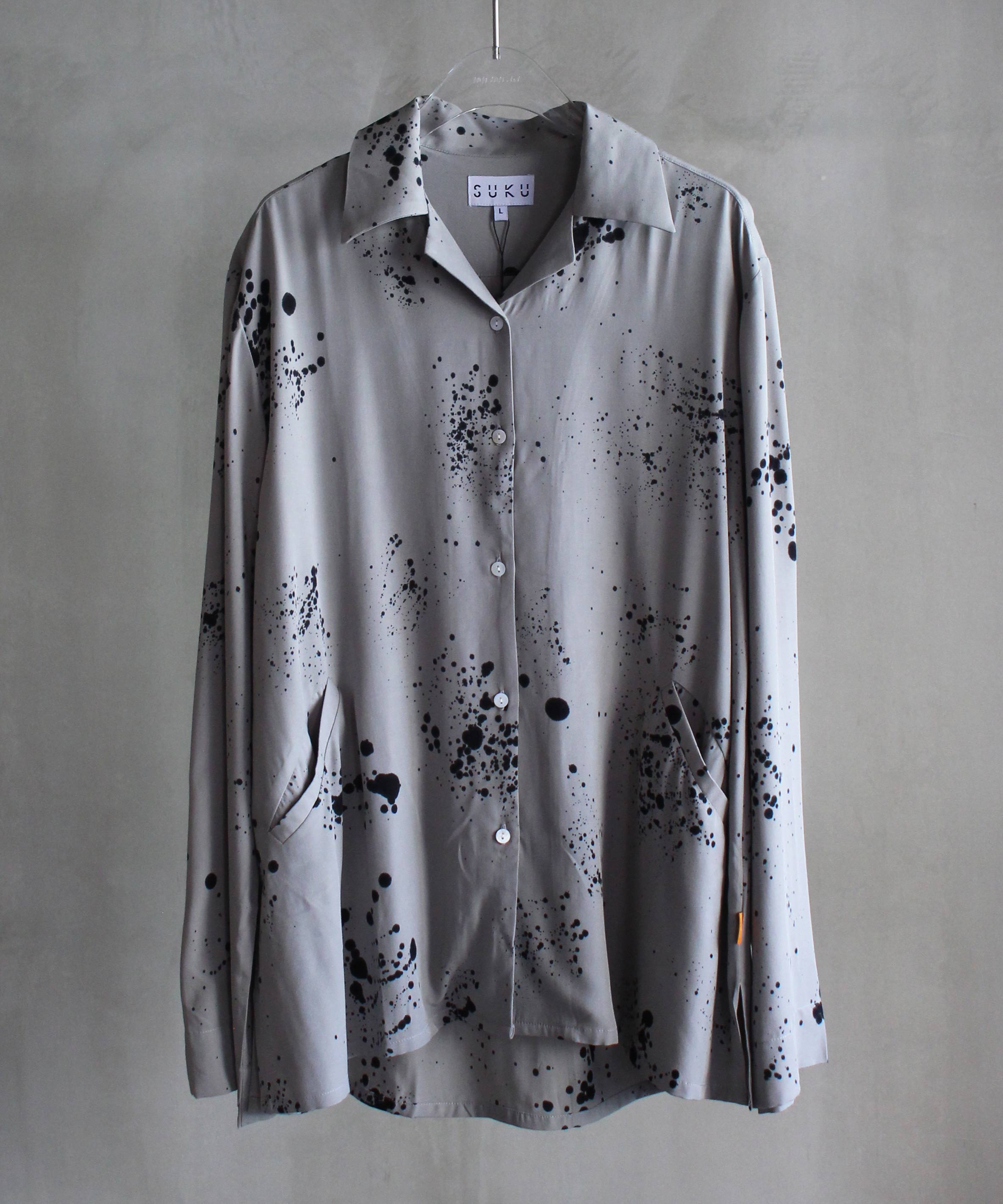 sukuhome WINTER CLASSIC PYJAMA SHIRT Grey Paz -