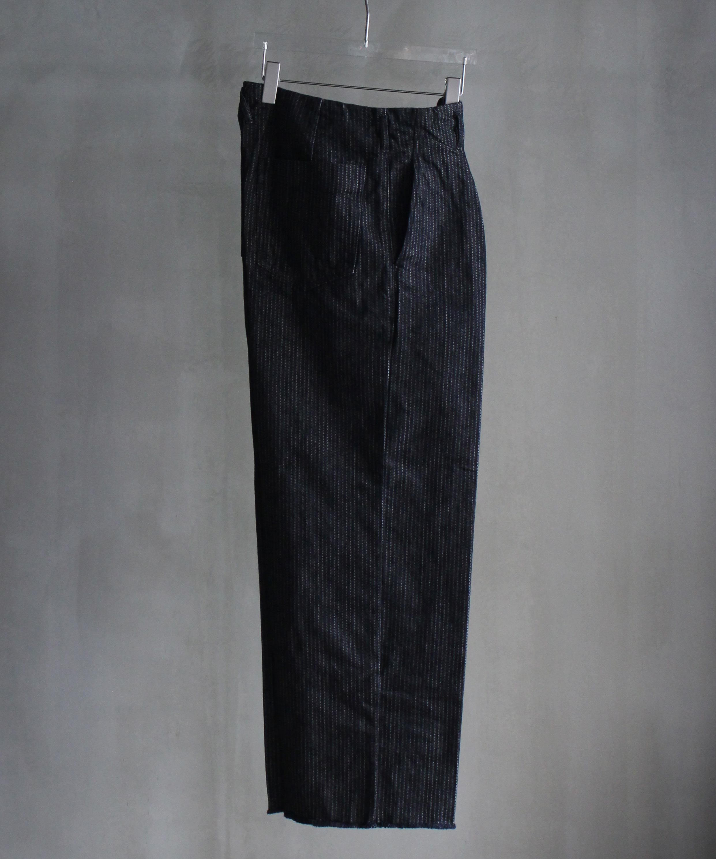 saby TUCK-BAGGY TYPE 2 -Stripe Denim One wash -  -