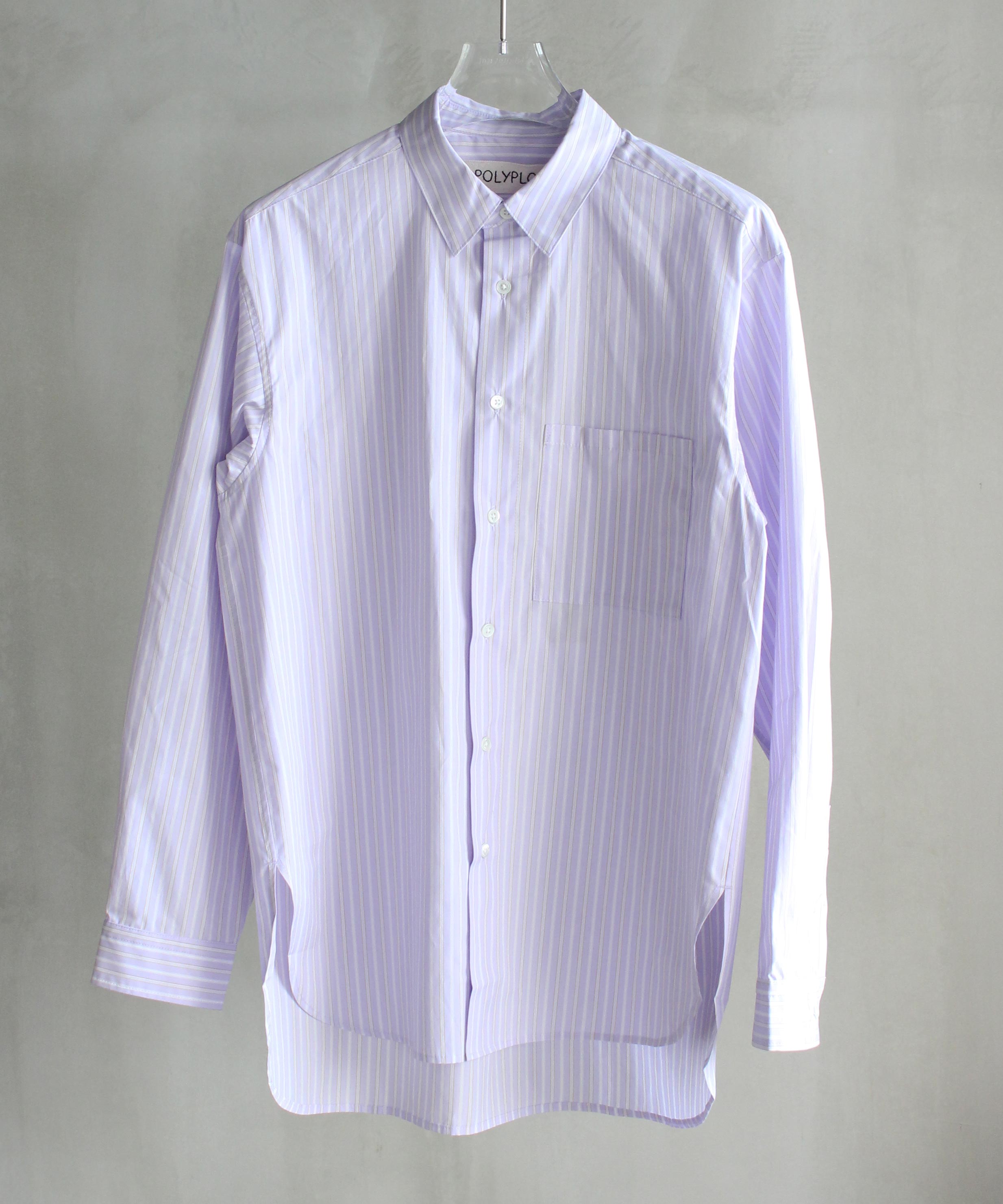 POLYPLOID CLASSIC POCKET SHIRT C LAVENDER - | rroomm onlinestore