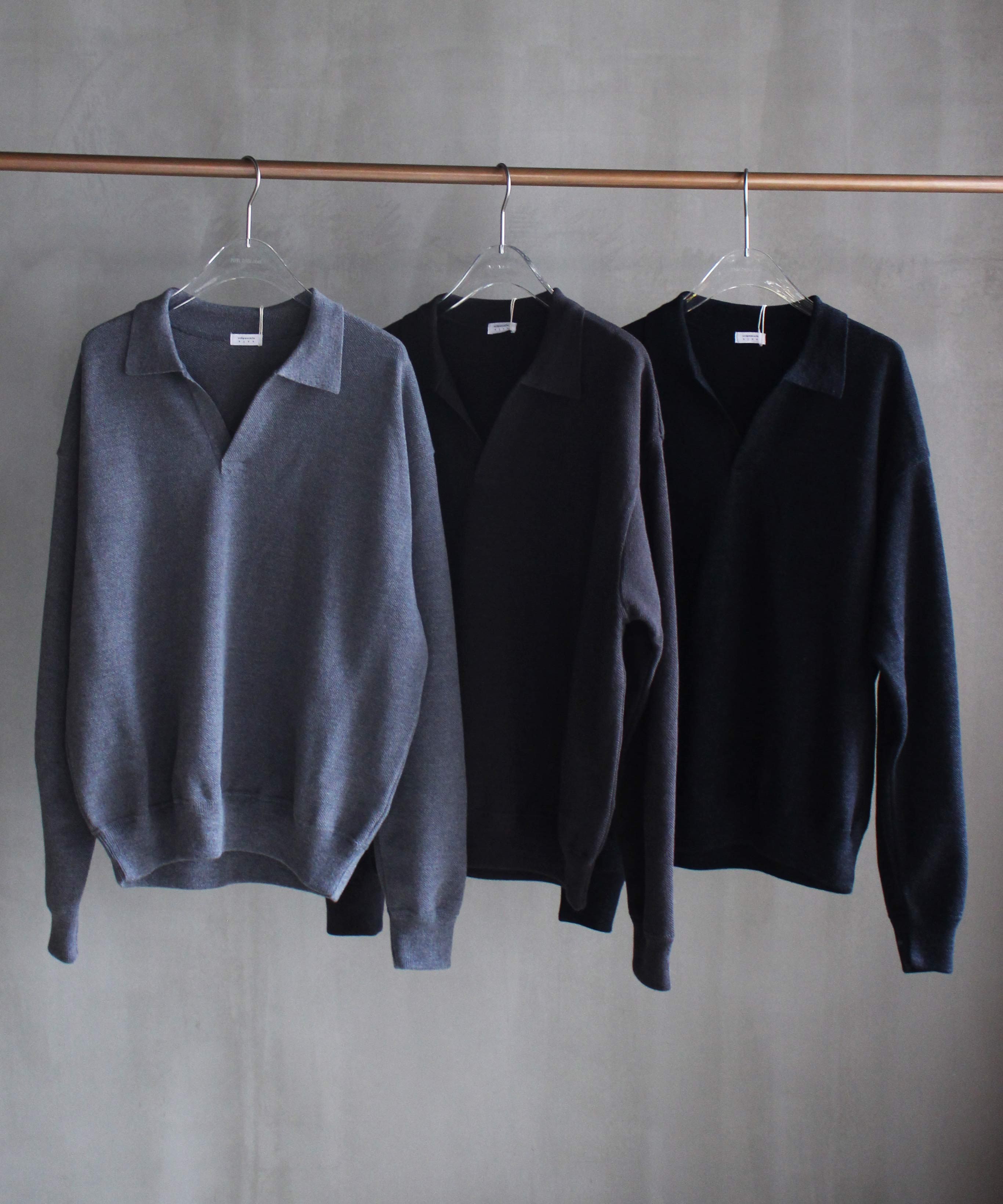 新品　crepuscule Moss Stitch Skipper サイズ2 crepuscule【クレプスキュール】Co/wo moss stitch skipper
