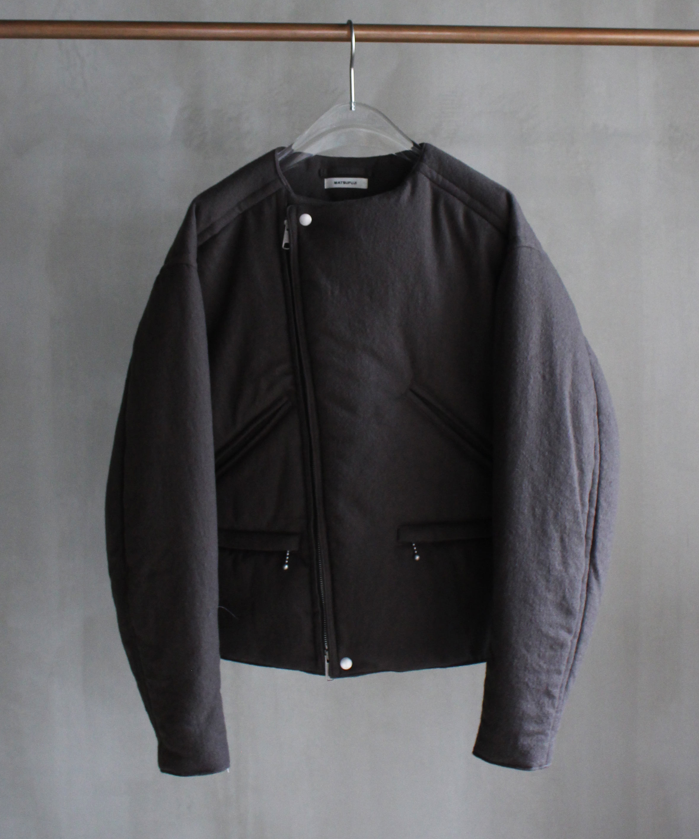 MATSUFUJI Milling Wool Padding Jacket TAUPE  -