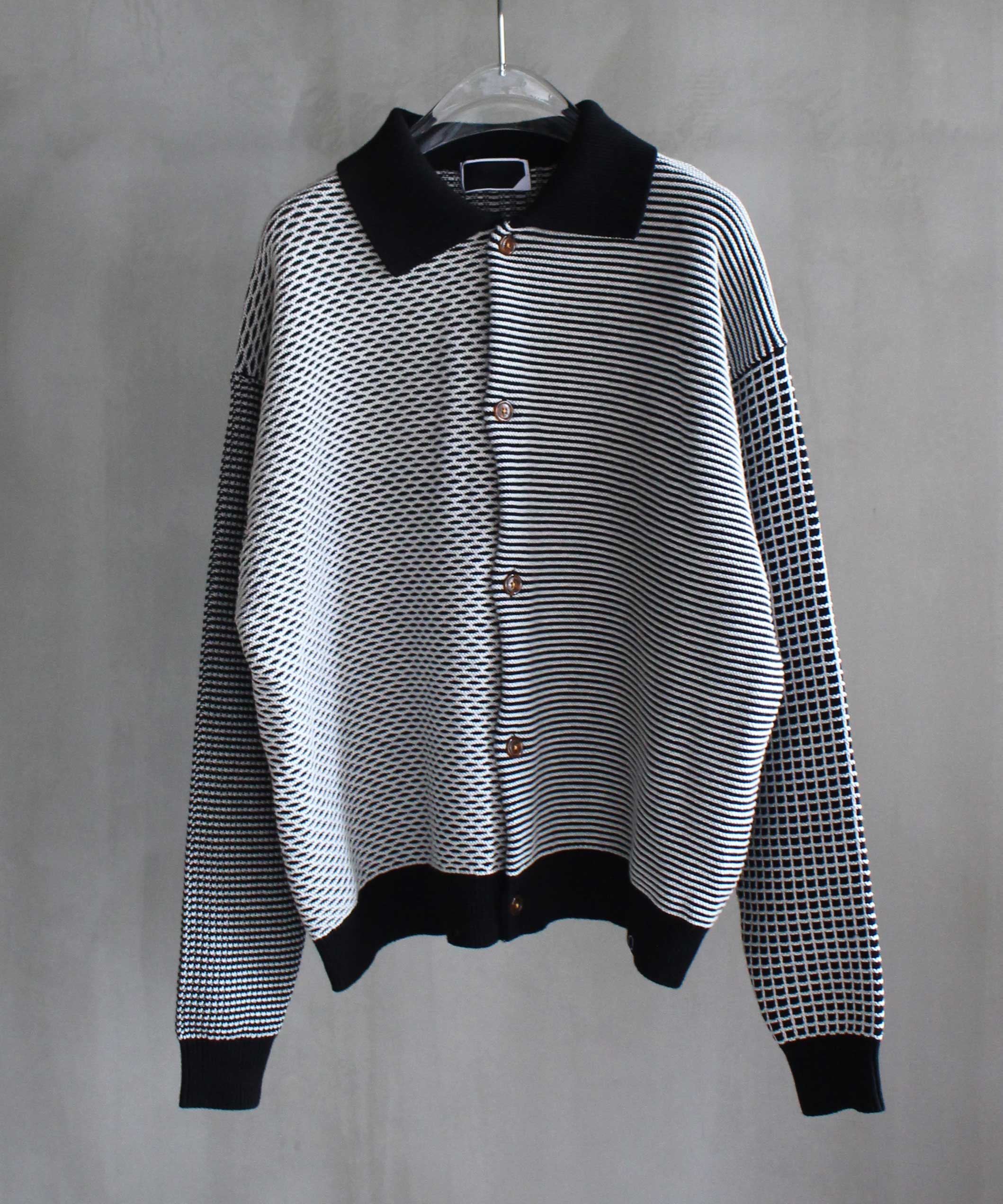 PHINGERIN MULTI KNIT SHIRT JACKET BLACK -