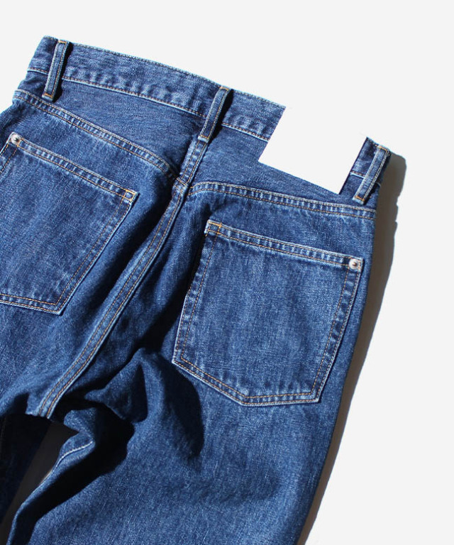 APOCRYPHA FLYSIDE DENIM PANTS BLUE - Mens 魅力的な APOCRYPHA.FLYSIDE DENIM BLUE PANTS デニム/ジーンズ