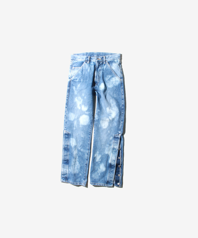 APOCRYPHA FLYSIDE BLEACH DENIM PANTS BLEACH - Mens | rroomm 魅力的な APOCRYPHA.FLYSIDE DENIM BLUE PANTS デニム/ジーンズ