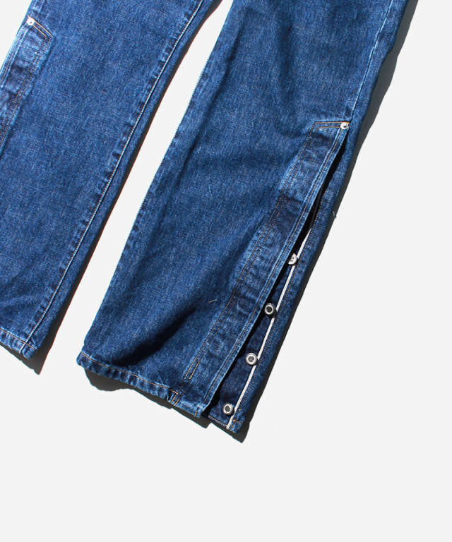 APOCRYPHA FLYSIDE DENIM PANTS BLUE - Mens 魅力的な APOCRYPHA.FLYSIDE DENIM BLUE PANTS デニム/ジーンズ