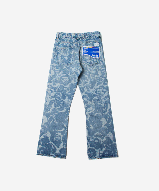 DAIRIKU Woodstock Flare Denim Pants lndigo - Mens