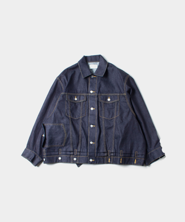 beautiful people double-end selvedge denim blouson indigo - Mens