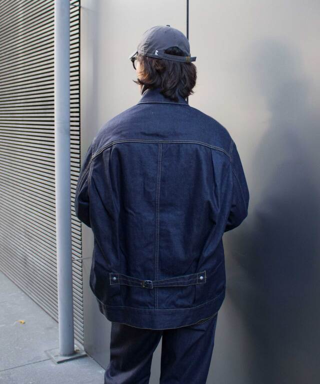 beautiful people selvedge denim big blouson indigo - Mens