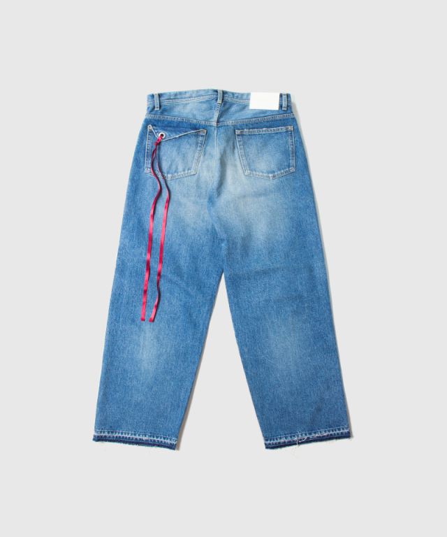 APOCRYPHA DOGEAR BAGGY CLASH DENIM BLUE - Mens | rroomm 