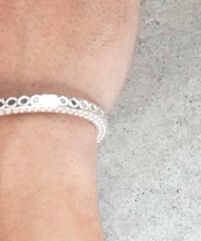 NOAARK 5MM角線スタンプバングル silver950 - Mens | rroomm 