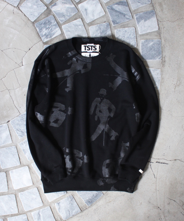 TSTS CHARLIE CHAPLIN SWEAT SHIRT BLACK - Mens