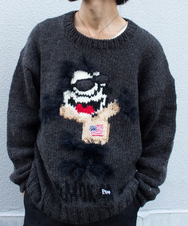 amok FXXXX KNIT CHARCOAL - Mens | rroomm onlinestore（ルーム 