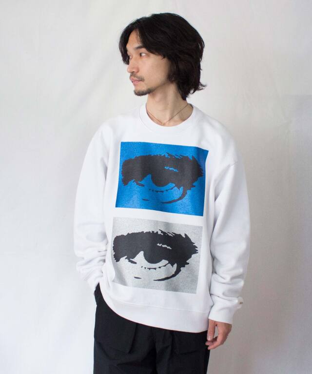 TSTS ANONYMOUS CREWNECK SWEATSHIRT WHITE ECOCYCLE - Mens